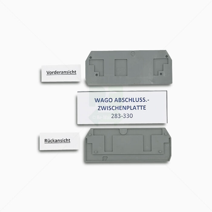Abschluss/Zwischenplatten Wago 283-330 Abschlussplatte-/Trennplatte, grau