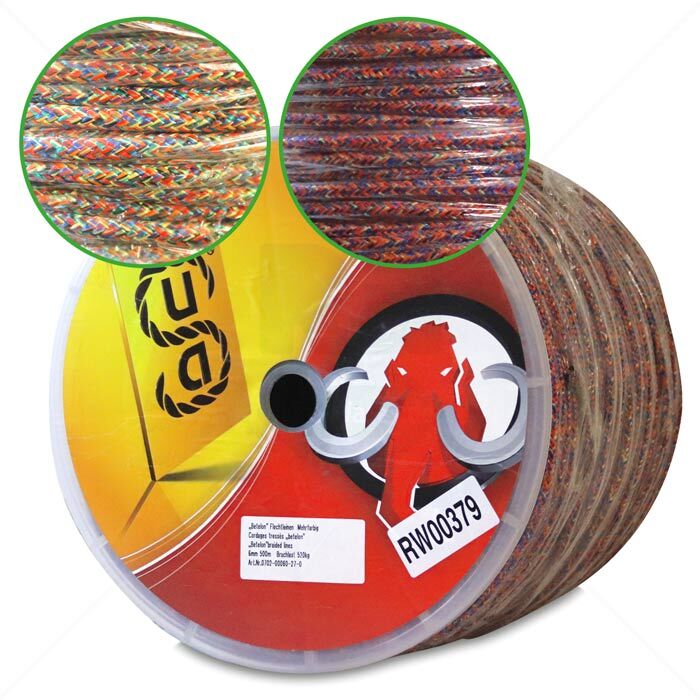 Flechtleine Betelon 6mm 500m Bruchlast 520daN bunt Flechtleine Betelon 6mm 500m Bruchlast 520daN bunt