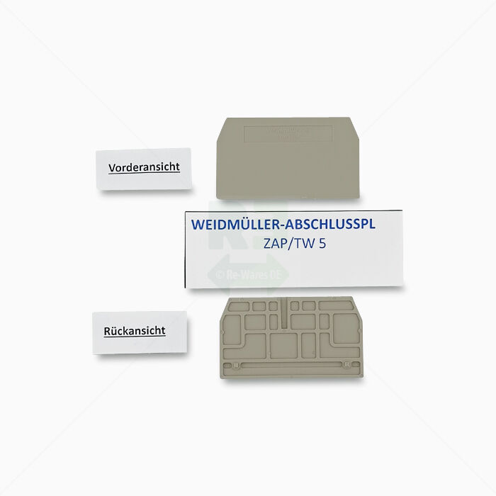Abschluss/Zwischenplatten Weidmüller ZAP/TW 5 Abschlussplatte, beige