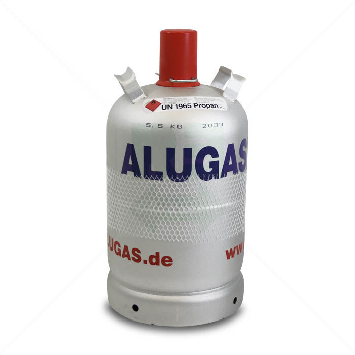 Gasflasche Alugas unbefüllt 5,5 kg