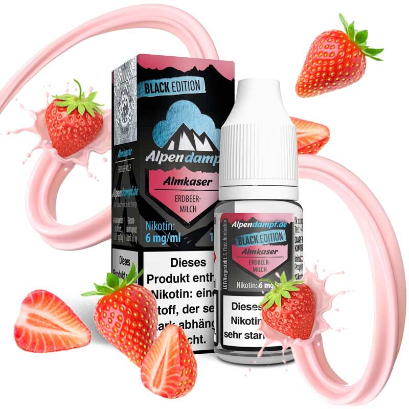 Liquid Black Edition Almkaser Alpendampf 10ml 06 mg/ml (mittel)