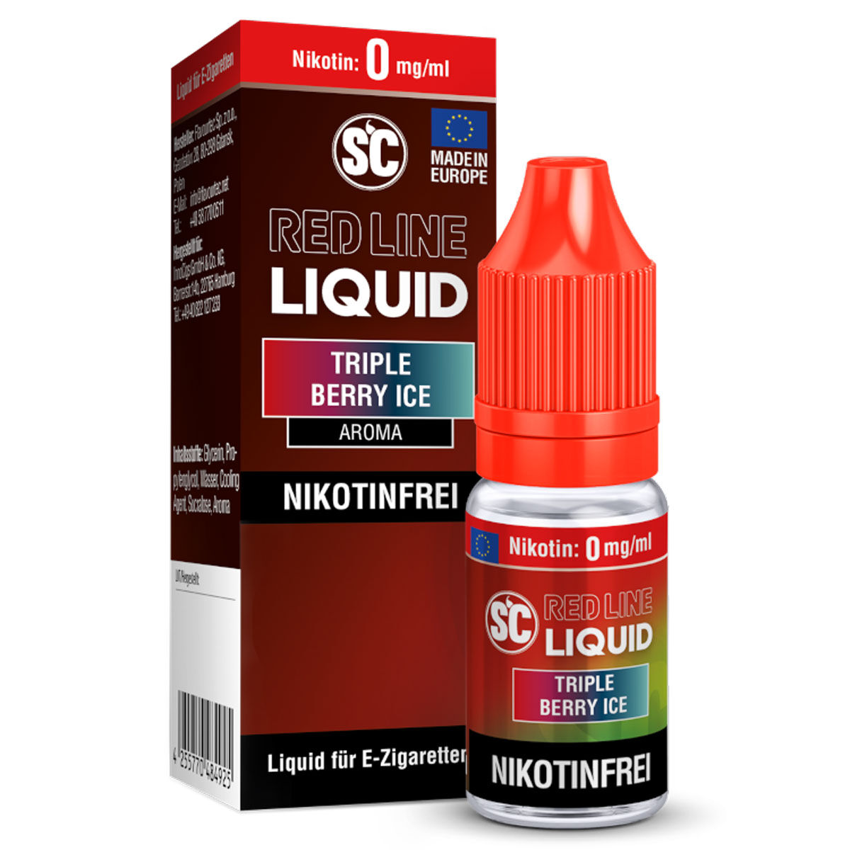 SC Red Line Triple Berry Ice Liquid 0 mg/ml 10 ml