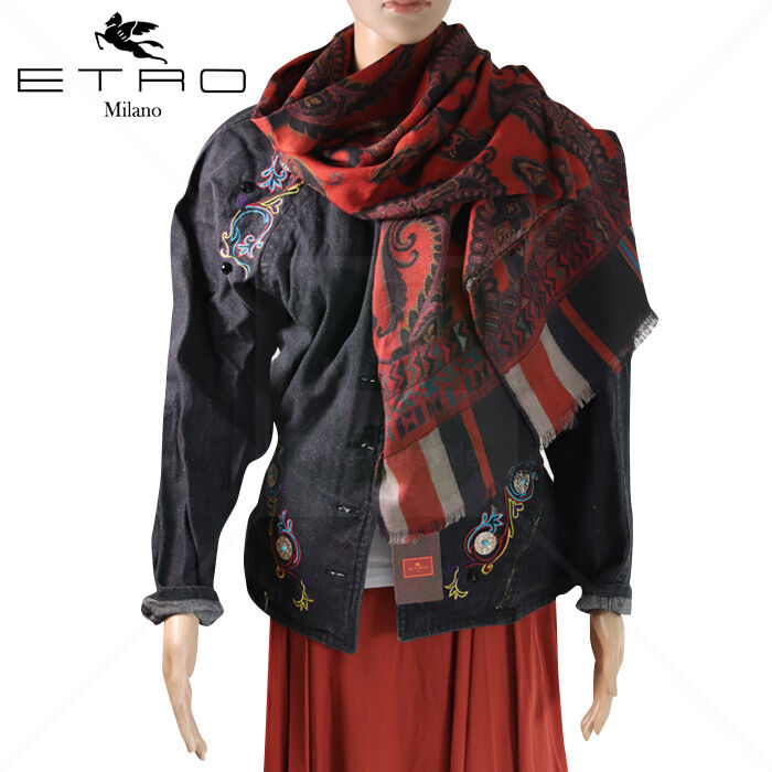 Schal Kaschmir Seide ETRO Delhy 168 x 65 cm Schal Kaschmir Seide ETRO Delhy 168 x 65 cm