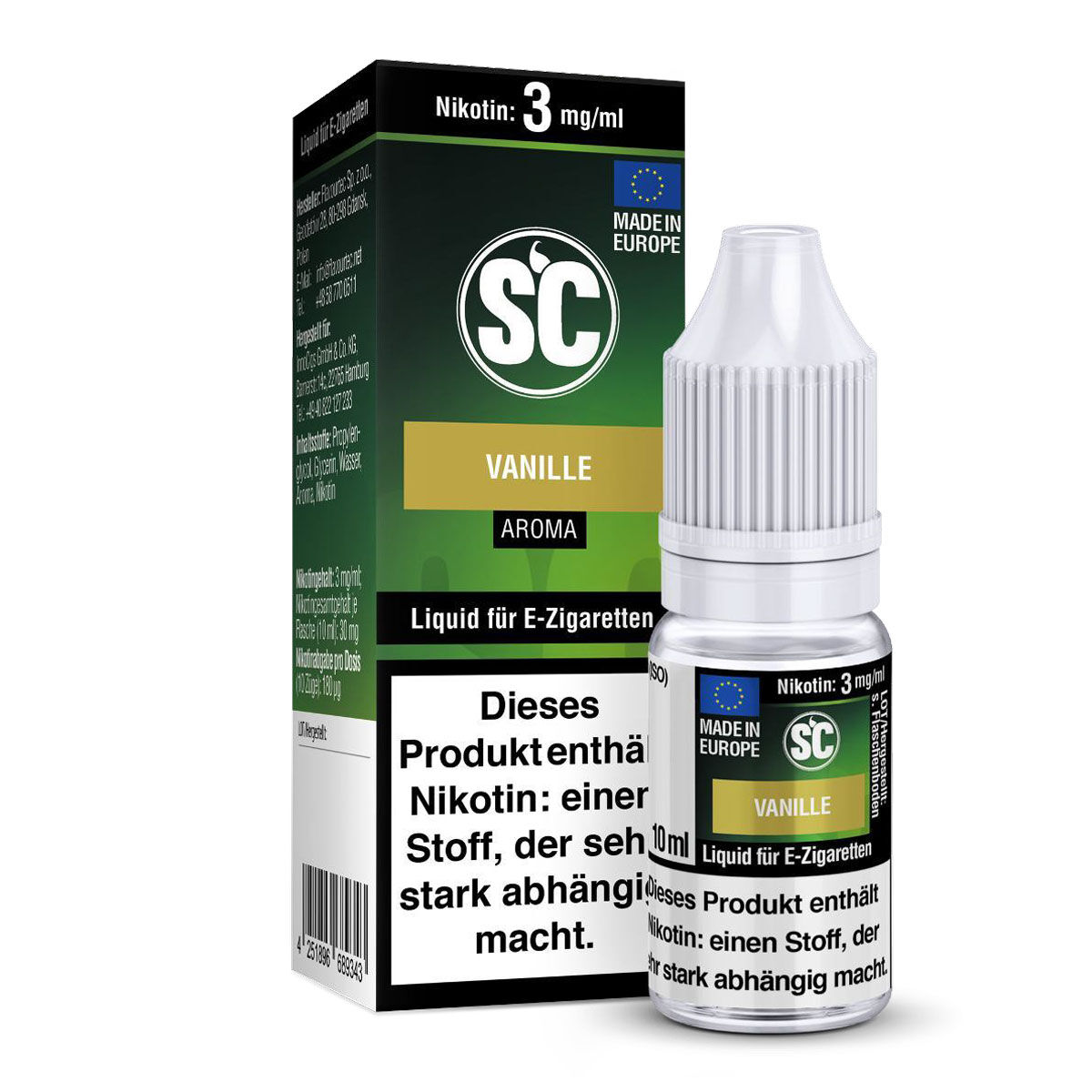Liquid Vanille SC 10ml 03 mg/ml (leicht)