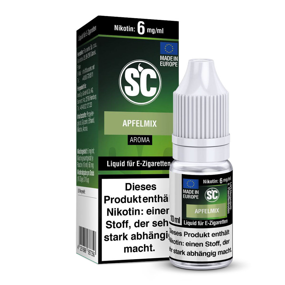 Liquid Apfelmix SC 10ml 06 mg/ml (mittel)