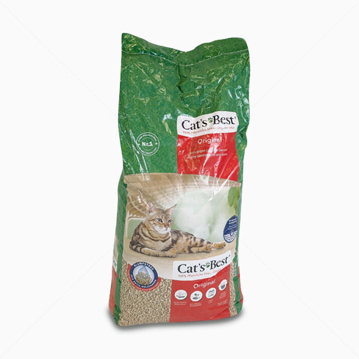 Katzenstreu Cats's Best Original Naturstreu, hohe Saugkraft 17,2 kg