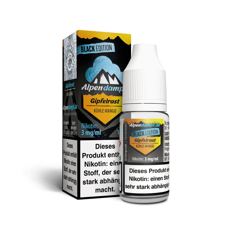 Liquid Black Edition Gipfelrast Alpendampf 10ml 03 mg/ml (leicht)