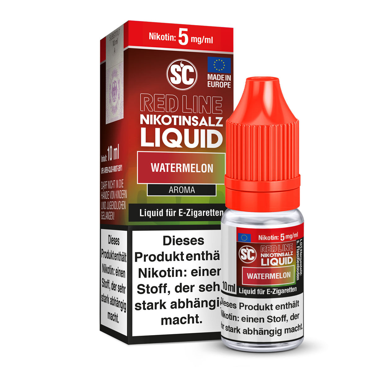 SC Red Line Watermelon Nikotinsalz-Liquid 10 ml – 05 mg/ml