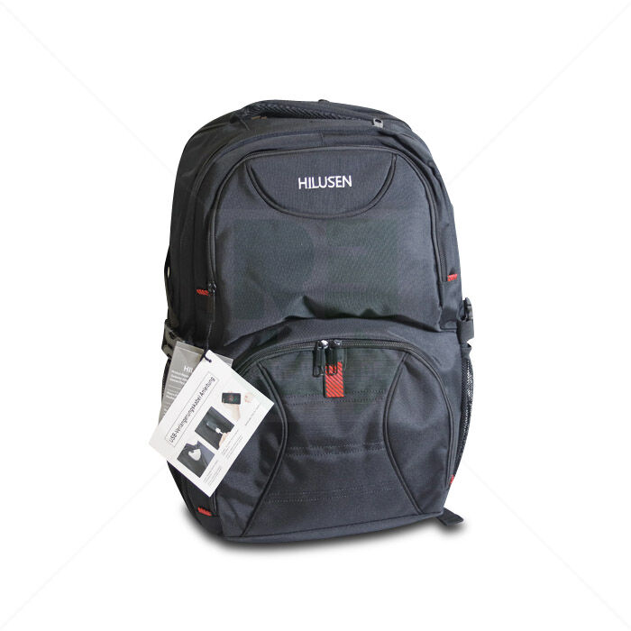 Rucksack Hilusen mit USB Ladeanschluss 50 L schwarz