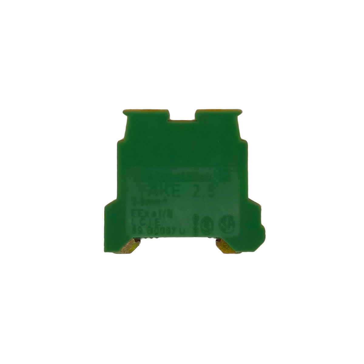 Klemmen Weidmüller AKE 2,5  Schutzleiterklemme, 2,5mm², grün/gelb 19 Stück