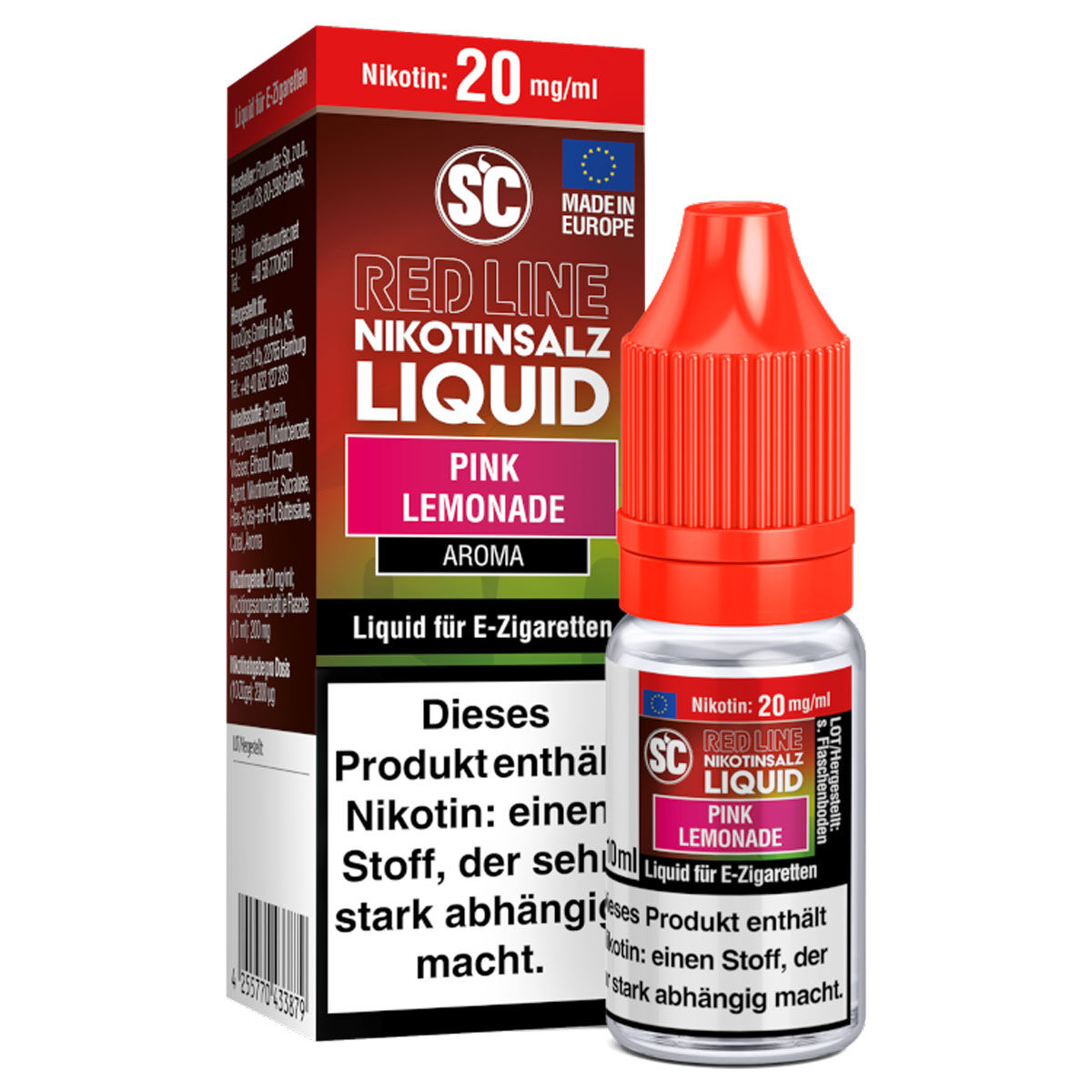SC Red Line Pink Lemonade Nikotinsalz-Liquid 20 mg/ml 10 ml