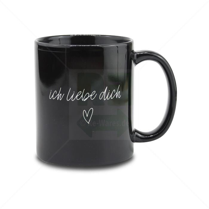 Tasse MoonWorks Ich liebe dich-schwarz