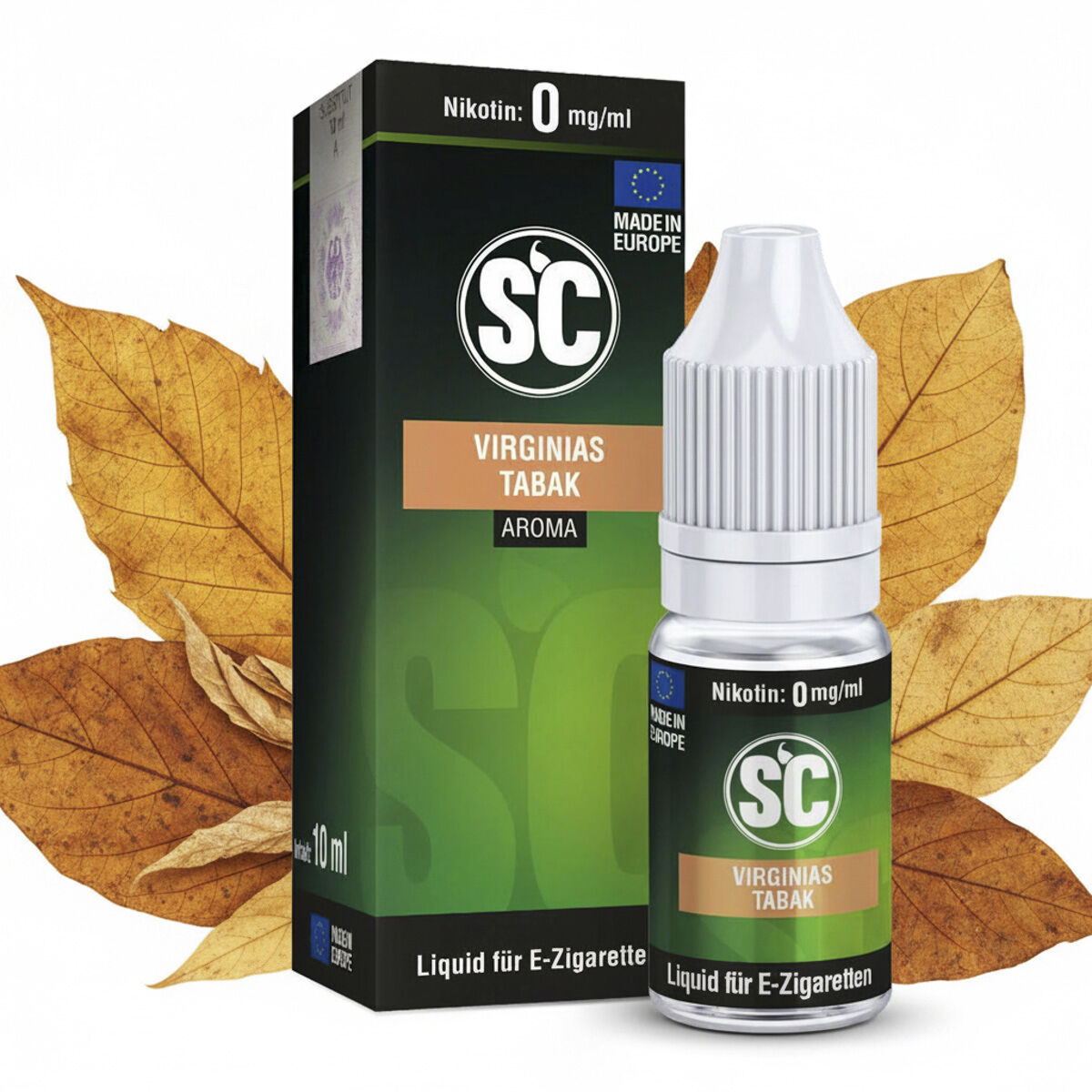 SC Liquid Virginias Best Tabak 10 ml 0 mg/ml