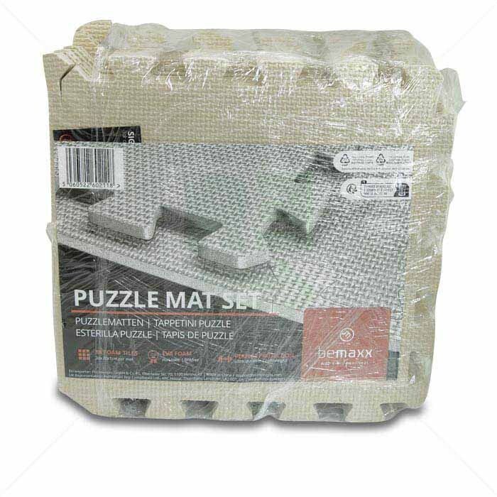 BEMAXX Schutzmatten-Set, 18 Puzzlematten, 30 x 30 x 1 cm