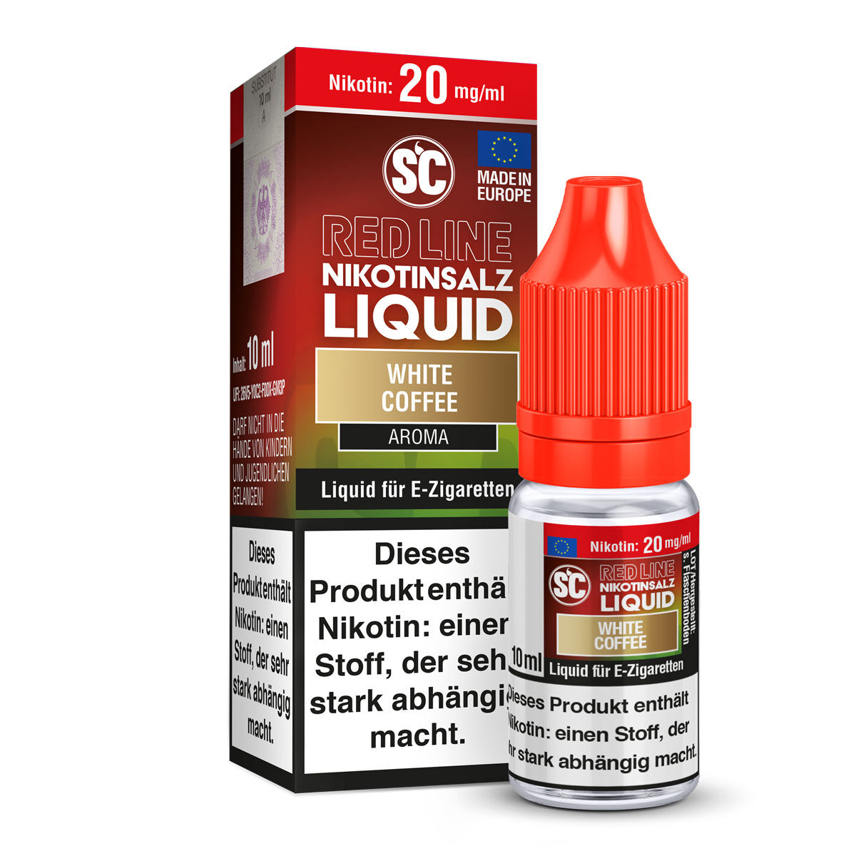SC Red Line White Coffee Nikotinsalz-Liquid 20 mg/ml 10 ml