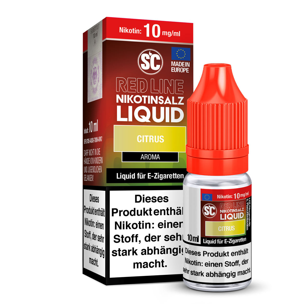 Liquid Nikotinsalz Red Line Citrus SC 10ml 10mg/ml (mittel)