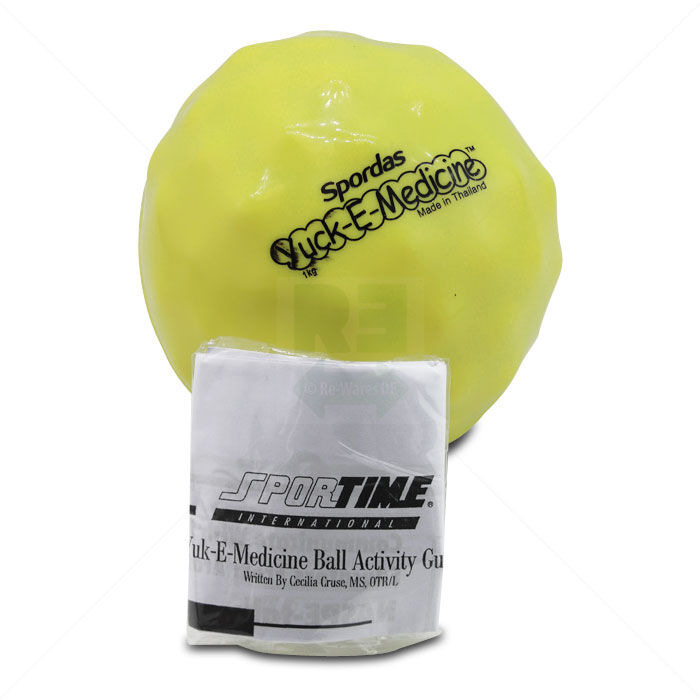 Kleiner Medizinball  Therapieball 1kg 12cm Yuck E Gelb