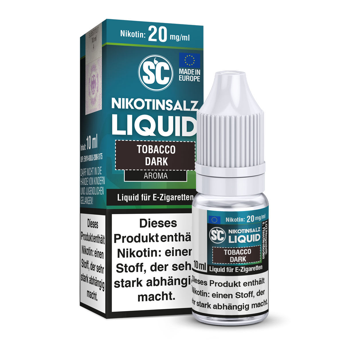SC Tobacco Dark Nikotinsalz Liquid 20 mg/ml 10 ml