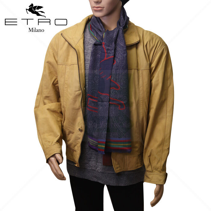 Schal Kaschmir Modal ETRO Delhy 168 x 65 cm Schal Kaschmir Modal ETRO Delhy 168 x 65 cm Blau