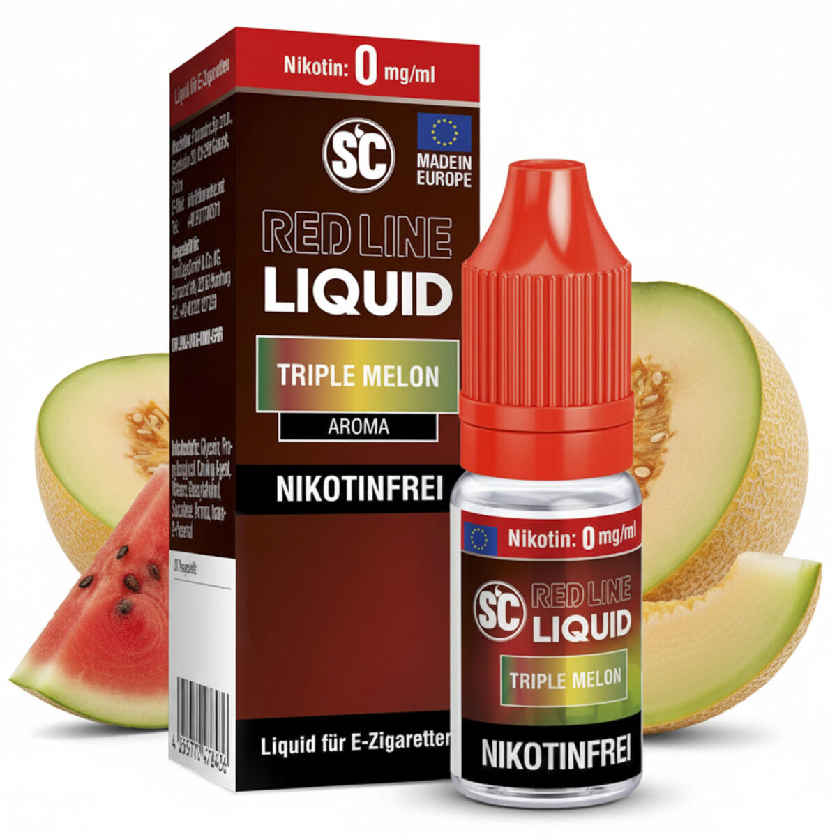 SC Red Line Triple Melon Liquid 10 ml 0 mg/ml