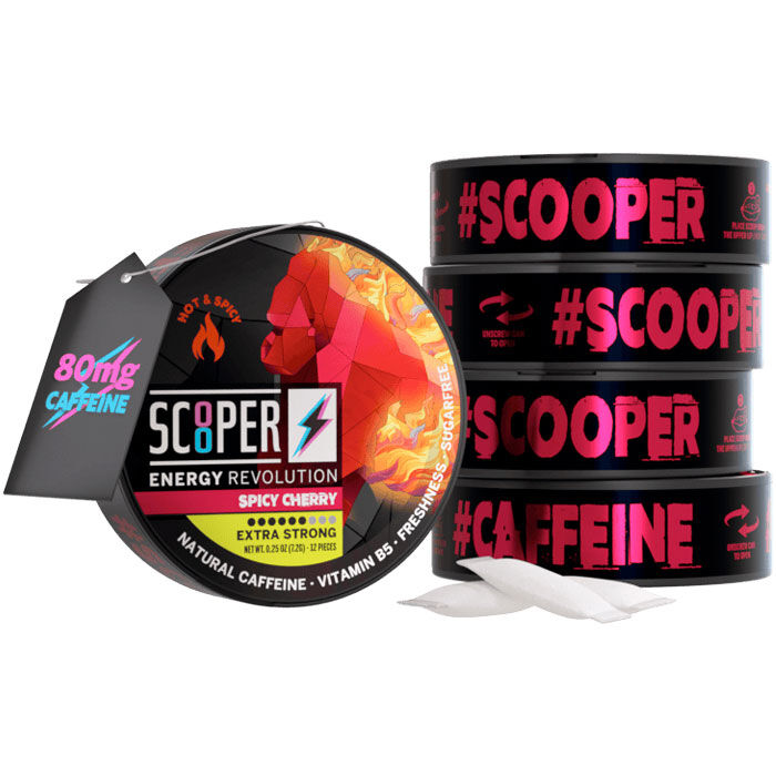 Energy Pouch Scooper Spicy Cherry 80mg Koffein 7,2g