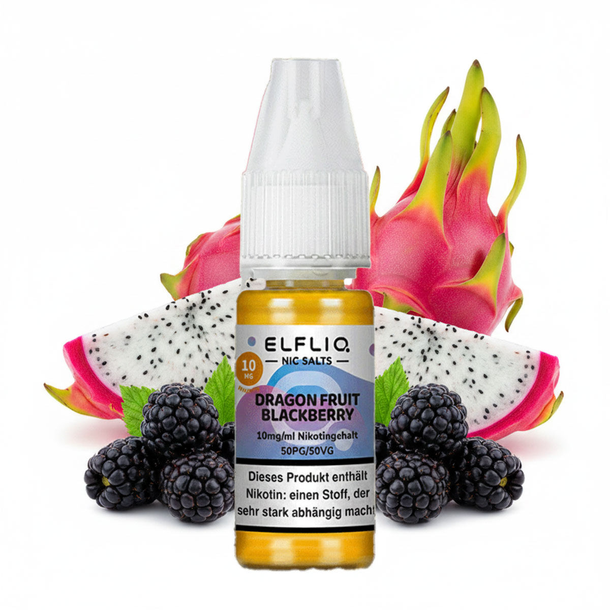 Liquid Nikotinsalz Dragonfruit Blackberry ELFLIQ 10ml 10mg/ml (mittel)