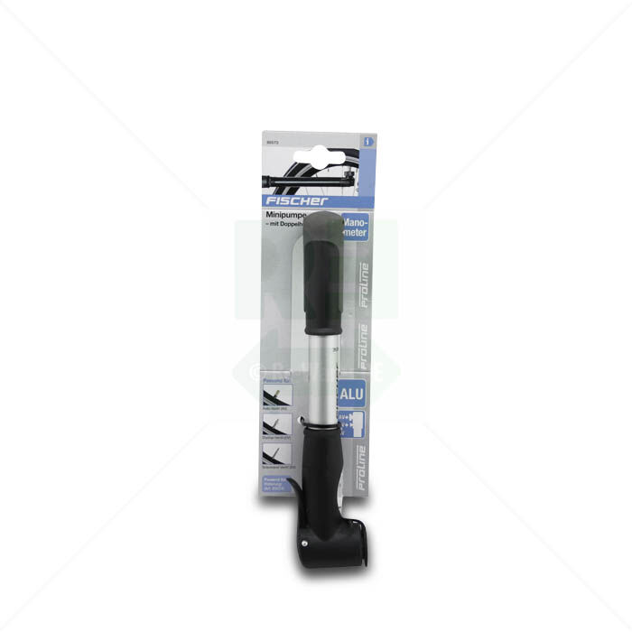 Fahrrad Minipumpe Fischer Doppelhub Funktion Aluminium