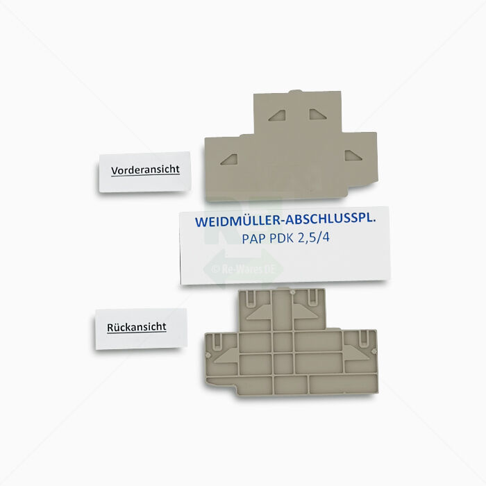 Abschluss/Zwischenplatten Weidmüller PAP PDK 2,5/4 Abschlussplatte, beige