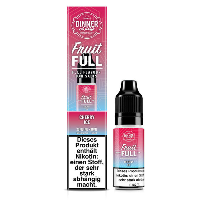 *ABVERKAUF* Liquid Nikotinsalz Fruit Full - Cherry Ice Dinner Lady 10ml 20mg/ml (stark)