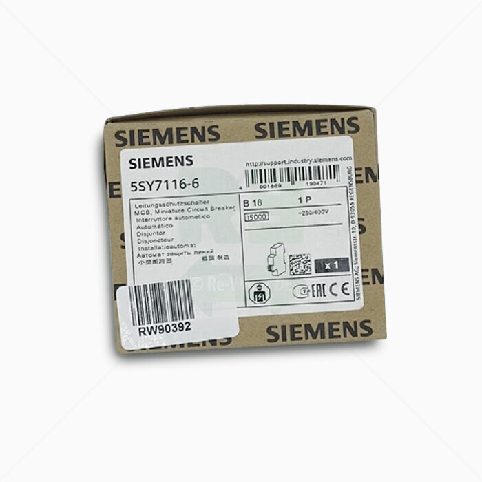 Leitungsschutzschalter Siemens 5SY7116-6 SENTRON