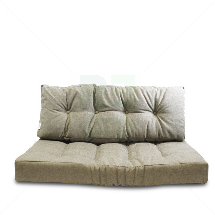 Palettenkissen Set Taupe 120 x 80 x 15 Palettenkissen Set Taupe 120 x 80 x 15
