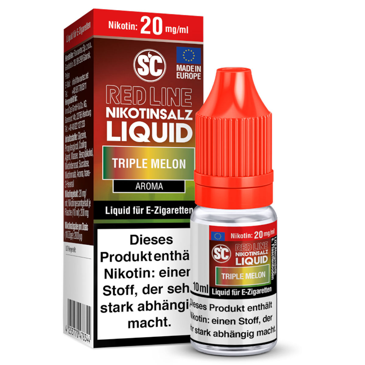 SC Red Line Triple Melon Nikotinsalz Liquid 20 mg/ml – 10 ml
