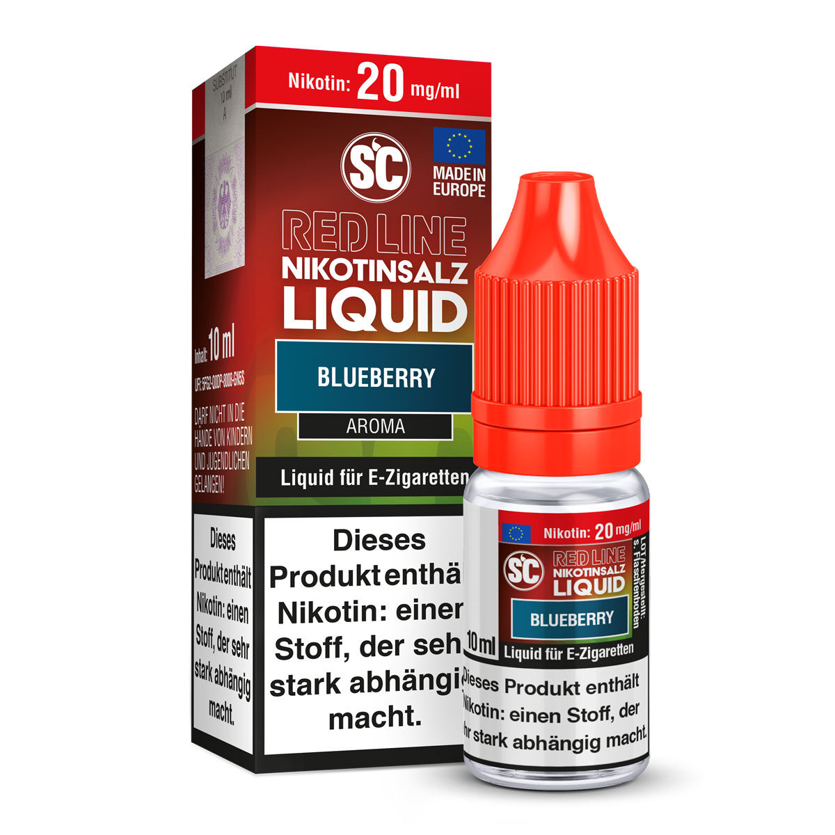 SC Red Line Blueberry Nikotinsalz-Liquid 20 mg/ml 10 ml