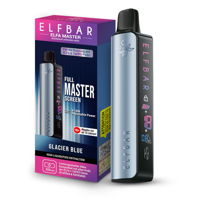 E-Zigaretten Akku ELFBAR Elfa Master 850mAh blau