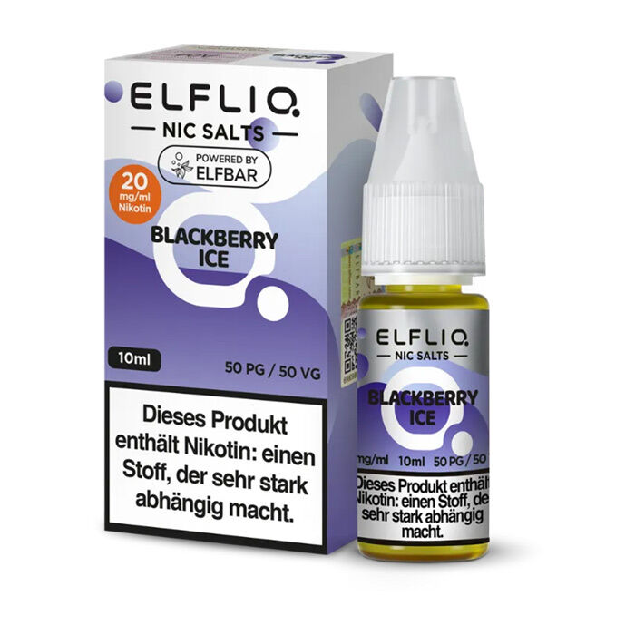 Liquid Nikotinsalz Blackberry Ice ELFLIQ 10ml 20mg/ml (stark)