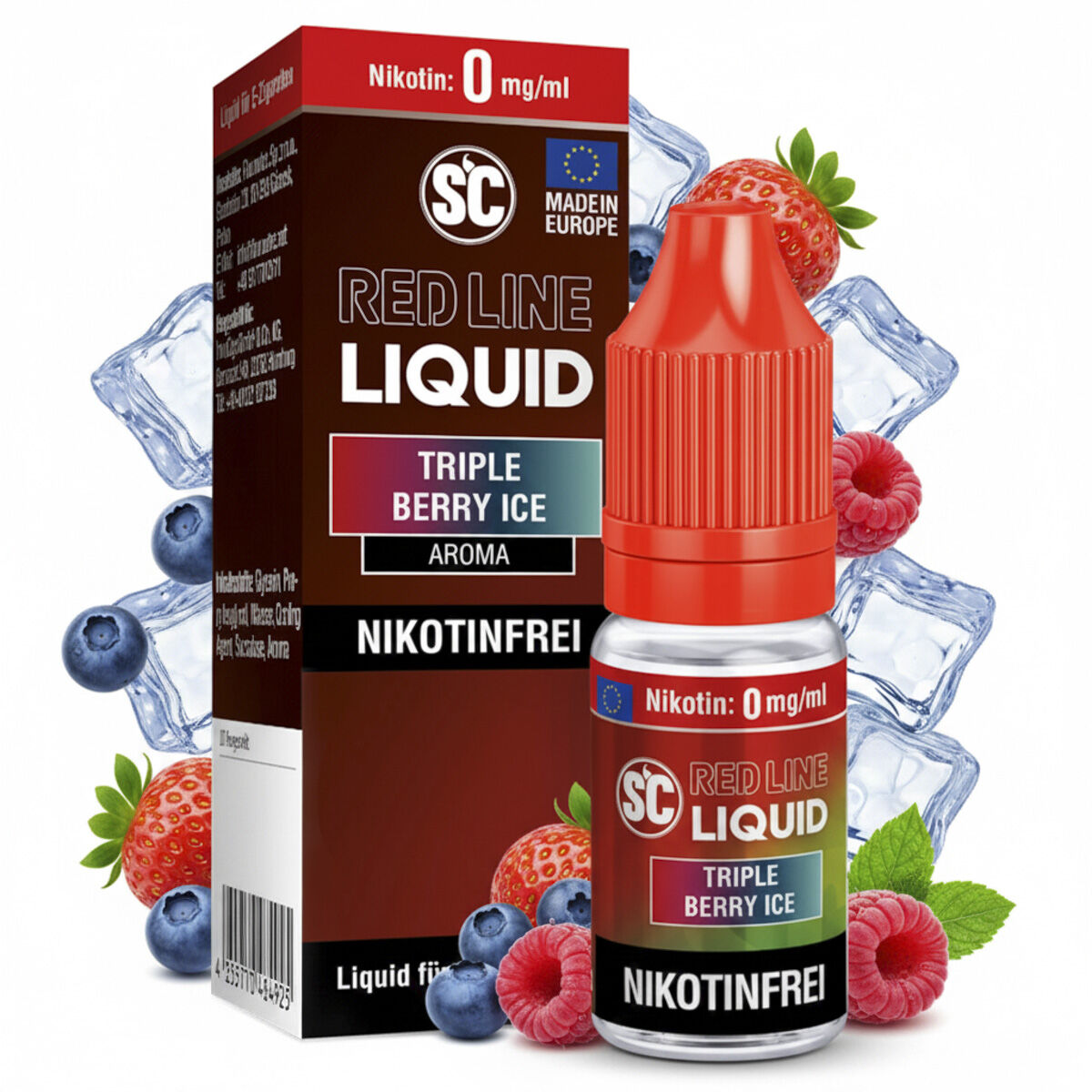 SC Red Line Triple Berry Ice Liquid 0 mg/ml 10 ml