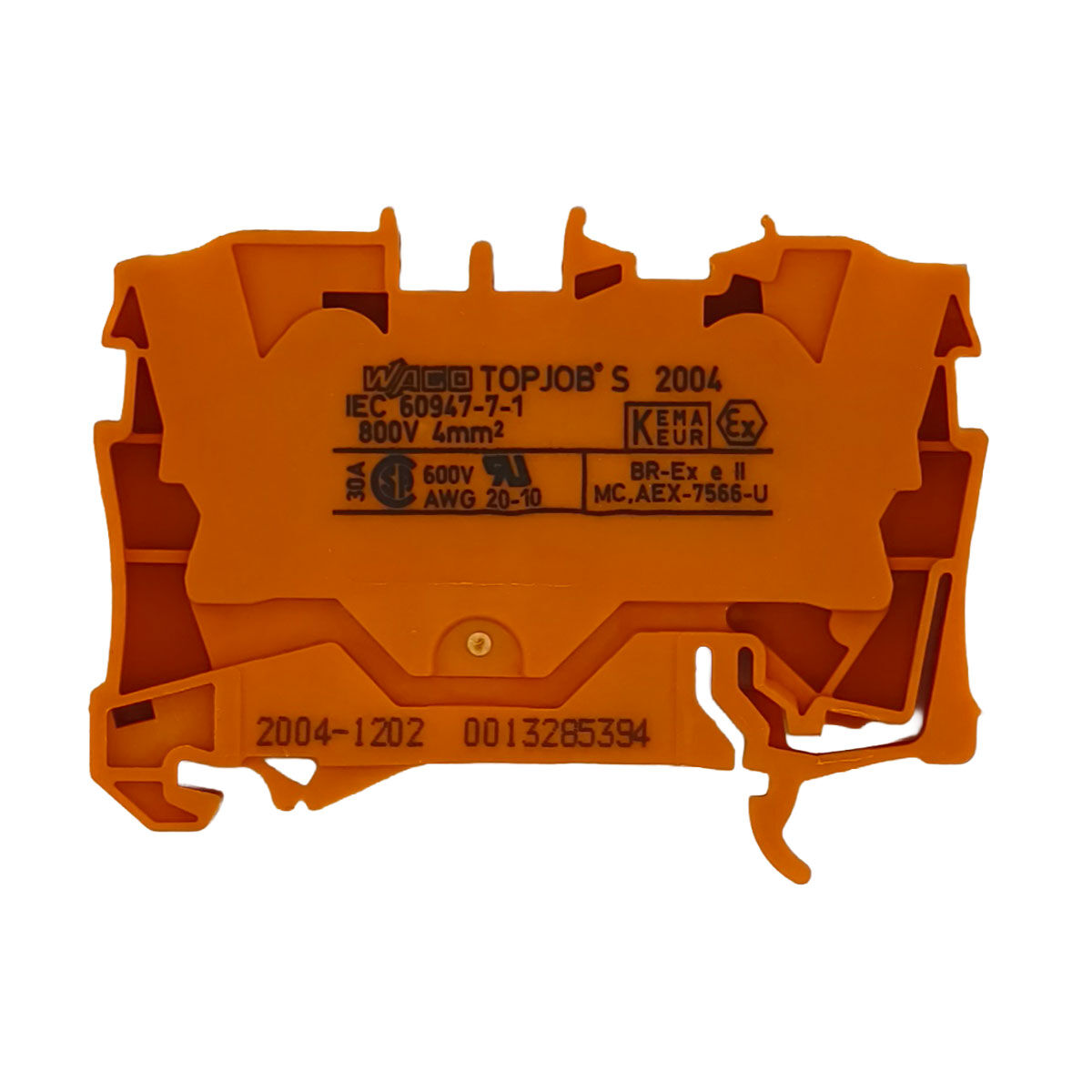 Durchgangsklemmen WAGO 2004-1202 4 mm² orange – 5 Stück