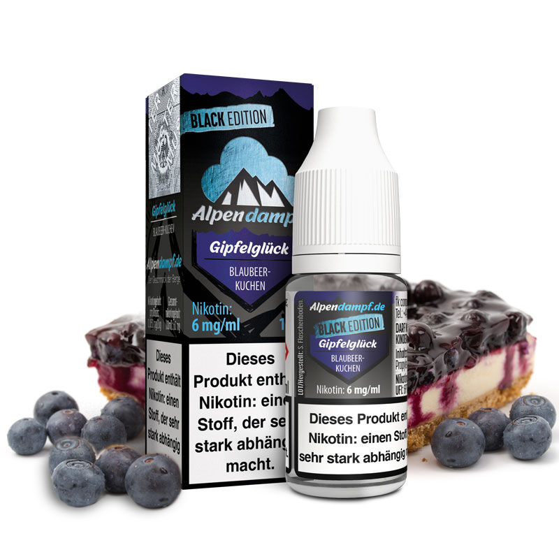 Liquid Black Edition Gipfelglück Alpendampf 10ml 06 mg/ml (mittel)