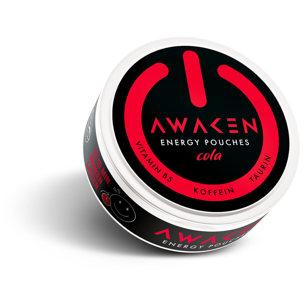 AWAKEN Energy Pouches Cola – 50 mg/g Koffein, 12 g