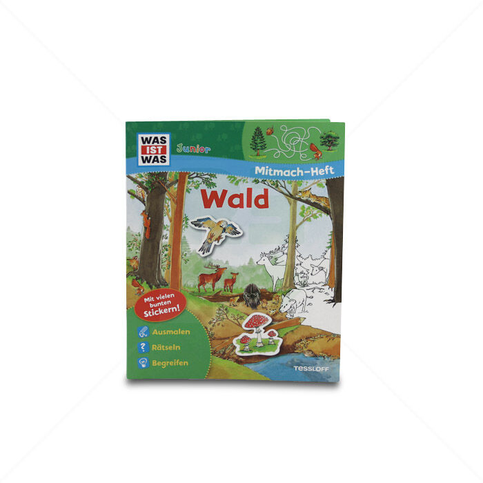 Heft Tessloff WAS IST WAS Junior Mitmach-Heft mit Sticker Wald Heft Tessloff WAS IST WAS Junior Mitmach-Heft mit Sticker Wald