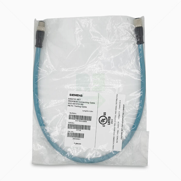 Kabel Siemens 6XV1830-3DE50 Profibus Connecting Cable M12-180/M12-180, 0,5 m