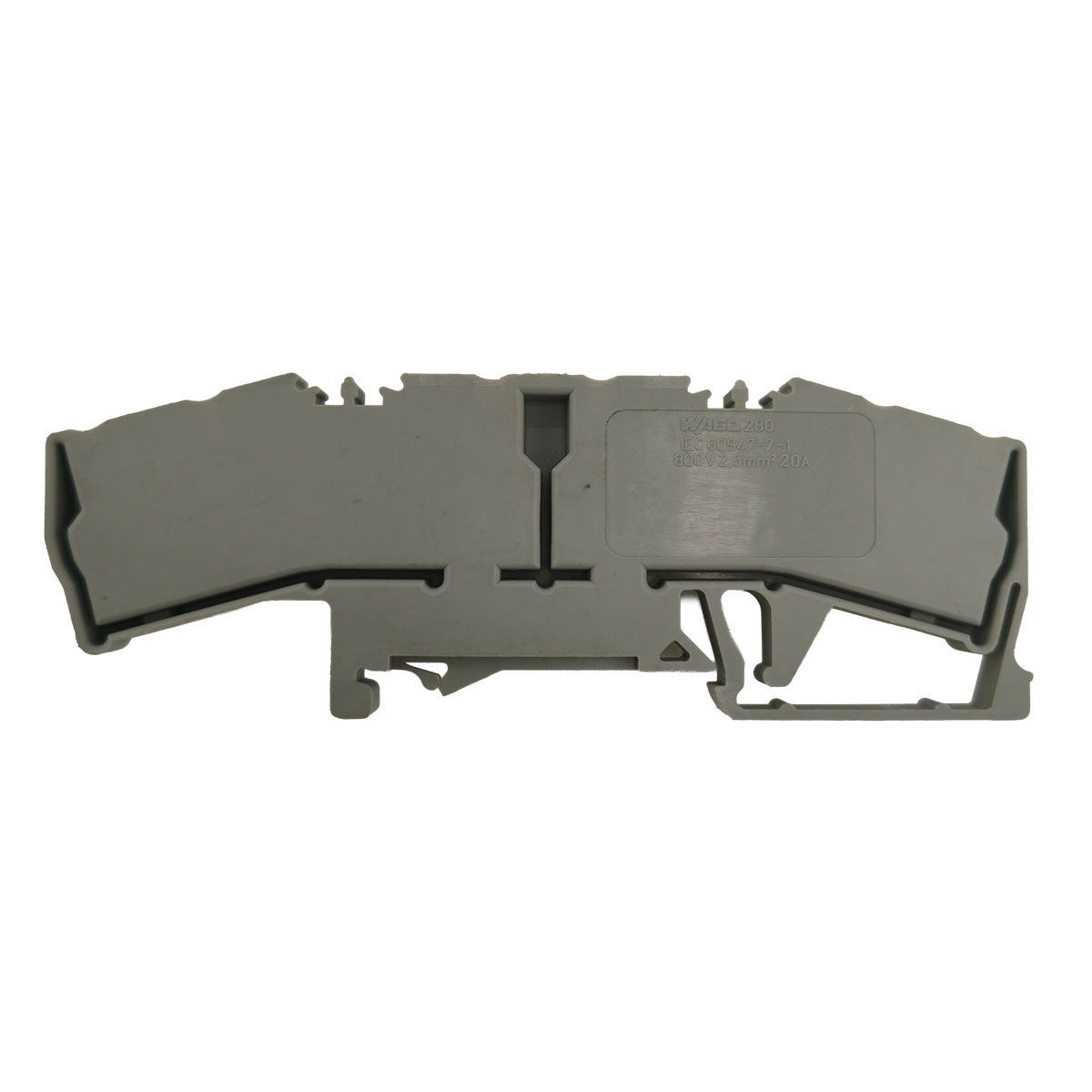 Doppeldurchgangsklemmen WAGO 280-675 2,5 mm² grau – 38 Stück