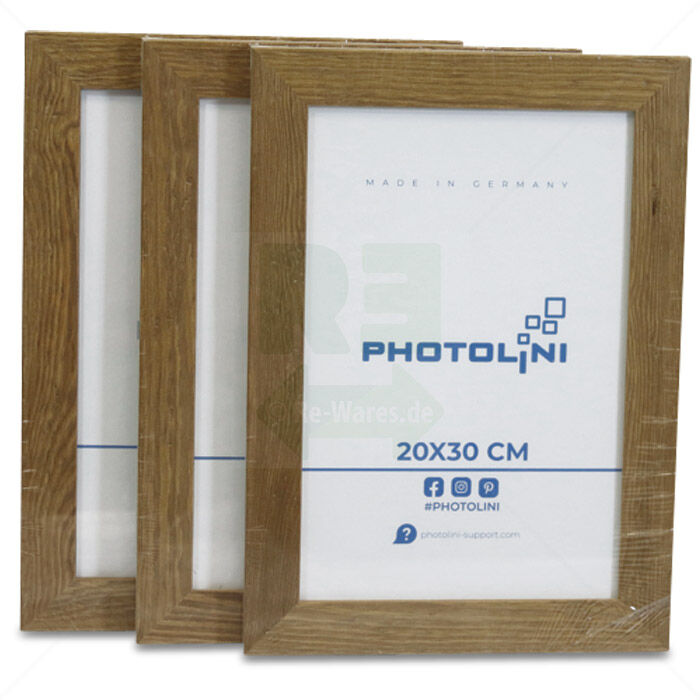 Bilderrahmen Photolini 3er-Set Eiche-Optik Natur 20x30 cm Bilderrahmen Photolini 3er-Set Eiche-Optik Natur 20x30 cm