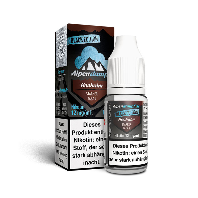 Liquid Black Edition Hochalm Alpendampf 10ml 12 mg/ml (stark)