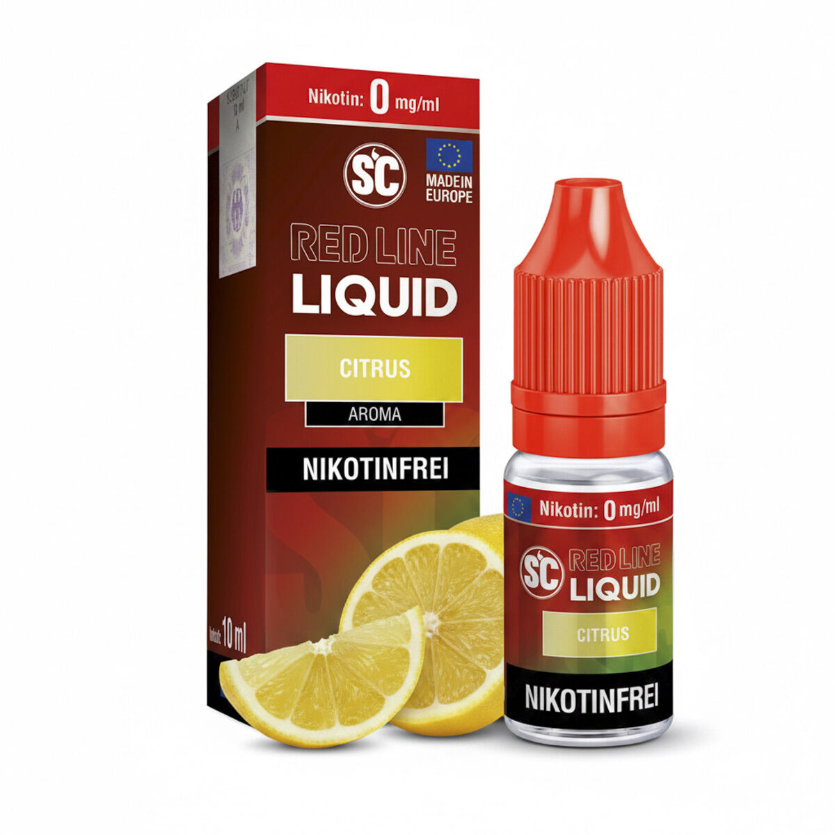 SC Red Line Citrus Nikotinsalz-Liquid 10 ml 0 mg/ml