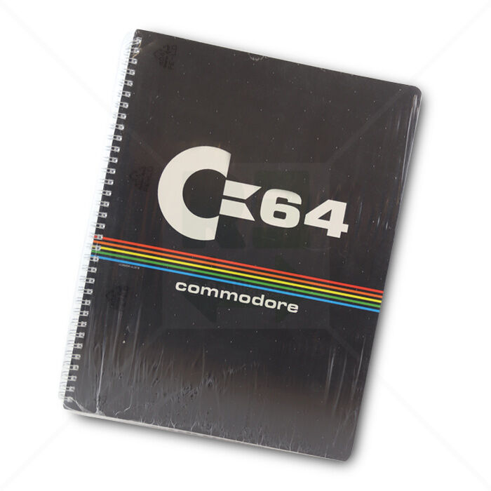 Collegeblock C-64 Commodore United Labels | DIN A4 kariert | 80 Blatt