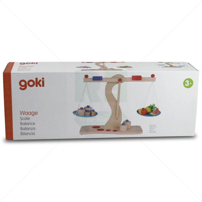 Waage aus Holz goki 51856 Kaufmannsladen-Zubehör