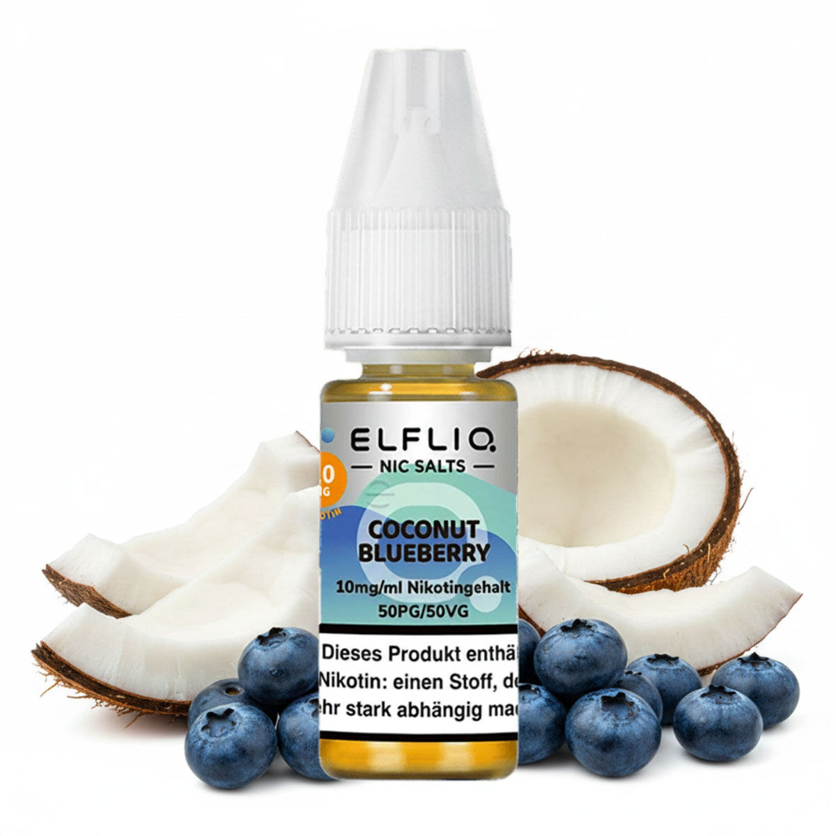 Liquid Nikotinsalz Coconut Blueberry ELFLIQ 10ml 10mg/ml (mittel)
