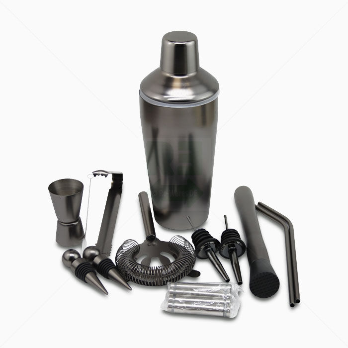 Cocktail Shaker Set 14-teilig aus Edelstahl