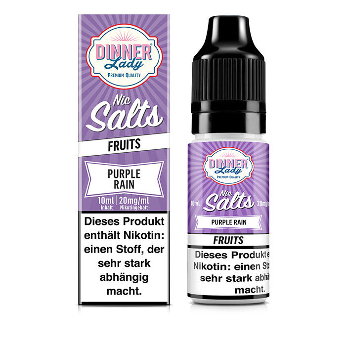 *ABVERKAUF* Liquid Nikotinsalz 50/50 - Purple Rain Dinner Lady 10ml